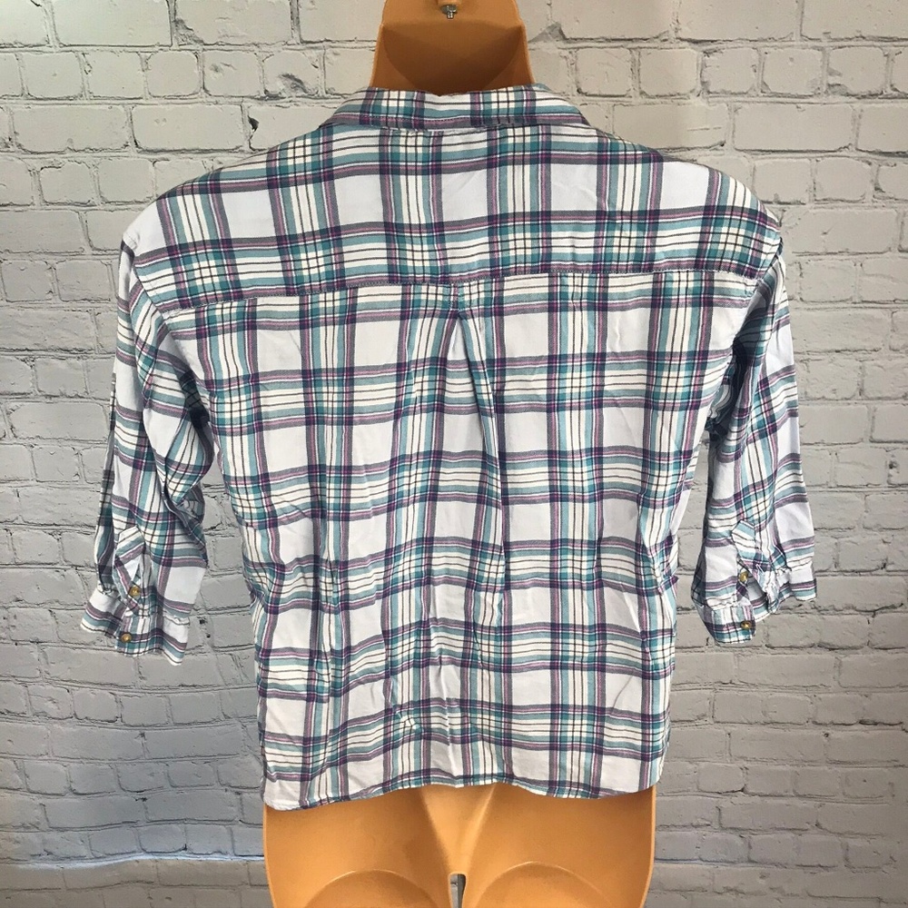 American Eagle Outfitters Plaid Button Down Shirt - Picture 4 of 8